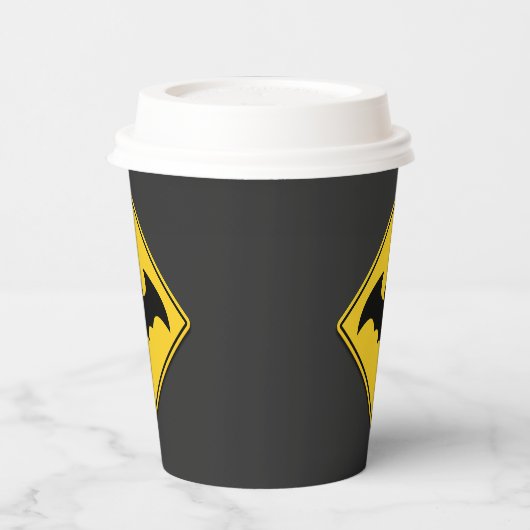 Vampire Bat Warnung Halloween Pappbecher (Links)