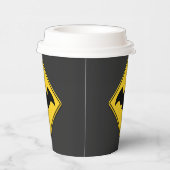 Vampire Bat Warnung Halloween Pappbecher (Rechts)