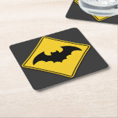 Vampire Bat Warnung Halloween Rechteckiger Pappuntersetzer (angewinkelt)