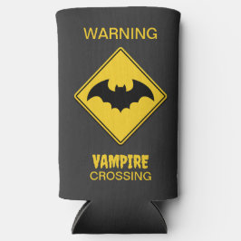 Vampire Bat Warnung Halloween Selters Dosenkühler