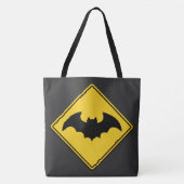 Vampire Bat Warnung Halloween Tasche (Vorderseite)