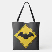 Vampire Bat Warnung Halloween Tasche (Rückseite)