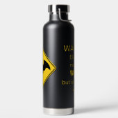 Vampire Bat Warnung Halloween Trinkflasche (links)
