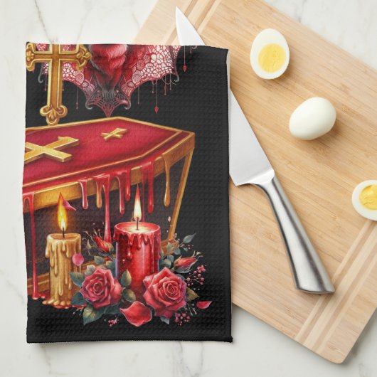 Vampire Bats Geschirrtuch (Viertel Falte)