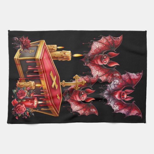 Vampire Bats Geschirrtuch (Horizontal)