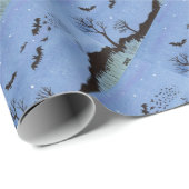 Vampire Bats Halloween Geschenkpapier (Rolleneckpunkt)
