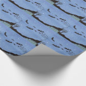 Vampire Bats Halloween Geschenkpapier (Ecke)