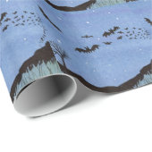 Vampire Bats Halloween Geschenkpapier (Rolleneckpunkt)