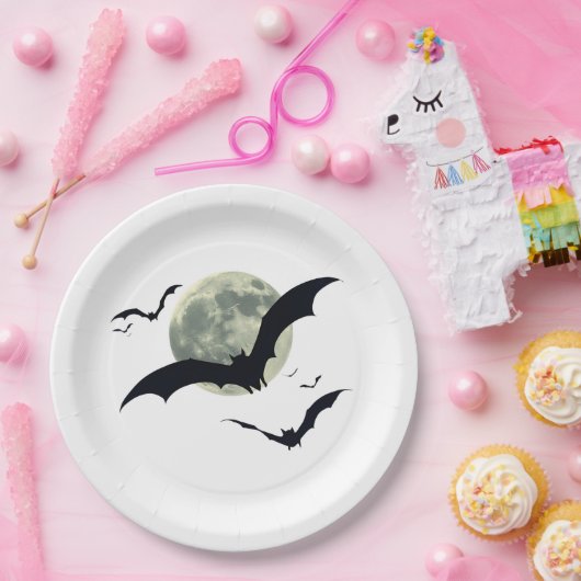 Vampire Bats Halloween Pappteller (Party)