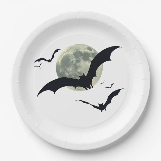 Vampire Bats Halloween Pappteller (Vorderseite)