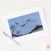 Vampire Bats Halloween Rechteckiger Aufkleber (Umschlag)