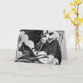 Vampire Bats Karte (Gelbe Blume)