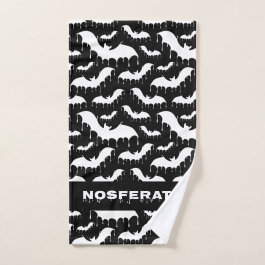 Vampire Bats Nu Goth Gothic Badhandtuch Set (Handtuch)