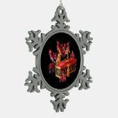 Vampire Bats Schneeflocken Zinn-Ornament (Links)