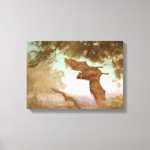 Vampire Bats von CE Swan, Vintage Wildtiere Leinwanddruck