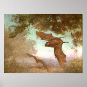 Vampire Bats von CE Swan, Vintage Wildtiere Poster