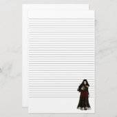 Vampire Beauty Lined Stationery Briefpapier (Vorne/Hinten)