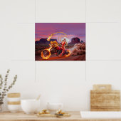 VAMPIRE-BIKER-REBELLINNEN POSTER (Küche)
