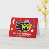 Vampire Birthday Card Karte (Gelbe Blume)