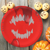 Vampire Bite Halloween Papierplatte Pappteller