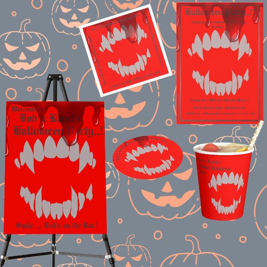 Vampire Bite Halloween-Party Paper Cups Pappbecher