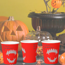 Vampire Bite Halloween-Party Paper Cups Pappbecher