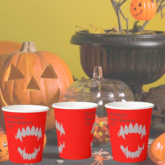 Vampire Bite Halloween-Party Paper Cups Pappbecher
