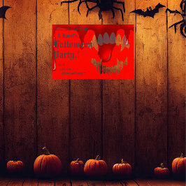 Vampire Bite Halloween-Party Poster