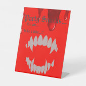 Vampire Bite Halloween-Party Snacks Sockelschild (Vorderseite)