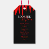 Vampire Blood Halloween-Party Drink Menu Geschenkanhänger (Vorderseite)