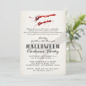 Vampire Blood Halloween-Party Einladung (Stehend Vorderseite)