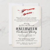 Vampire Blood Halloween-Party Einladung (Vorderseite)