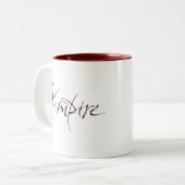 Vampire Blood Tasse - Halloween Lettering (Vorderseite Links)
