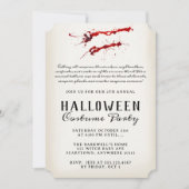 Vampire Blood Vintages Halloween-Party Einladung (Vorderseite)