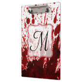 Vampire Blopping Monogram Initial Clip Board Klemmbrett (Links)