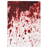 Vampire Blopping Monogram Initial Clip Board Klemmbrett (Rückseite)