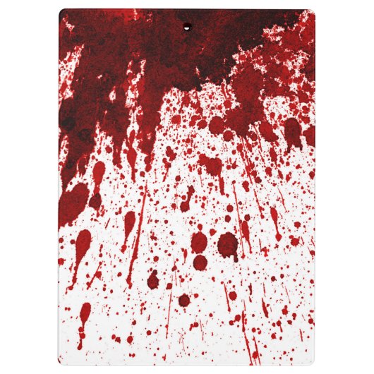 Vampire Blopping Monogram Initial Clip Board Klemmbrett (Rückseite)