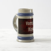 Vampire-Blut-Tasse Bierglas (Vorderseite Links)