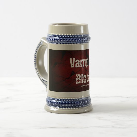 Vampire-Blut-Tasse Bierglas (Vorderseite Links)