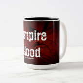 Vampire-Blut-Tasse Zweifarbige Tasse (VorderseiteRechts)