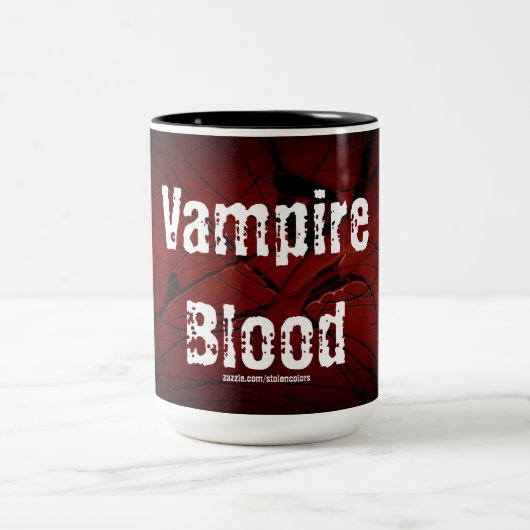 Vampire-Blut-Tasse Zweifarbige Tasse (Mittel)