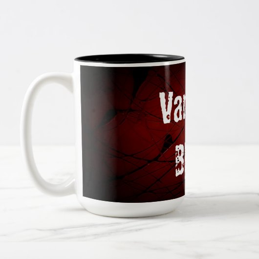 Vampire-Blut-Tasse Zweifarbige Tasse (Links)