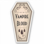 Vampire-Blutapothecary-Etikett Aufkleber (Vorderseite)