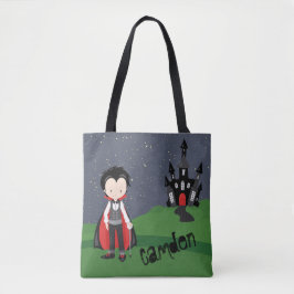 Vampire Boy Halloween Kid's Personalisiert Tasche
