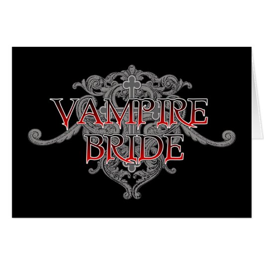 Vampire Bride Card (Vorderseite (Horizontal))