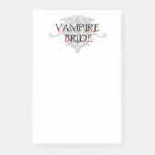 Vampire Bride Post-it Klebezettel (Vorderseite)