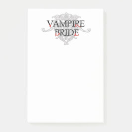 Vampire Bride Post-it Klebezettel