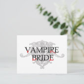 Vampire Bride Postcard Postkarte (Stehend Vorderseite)