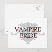 Vampire Bride Postcard Postkarte (Vorne/Hinten)