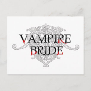 Vampire Bride Postcard Postkarte